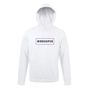 Worshiper unisex pulóver fehér