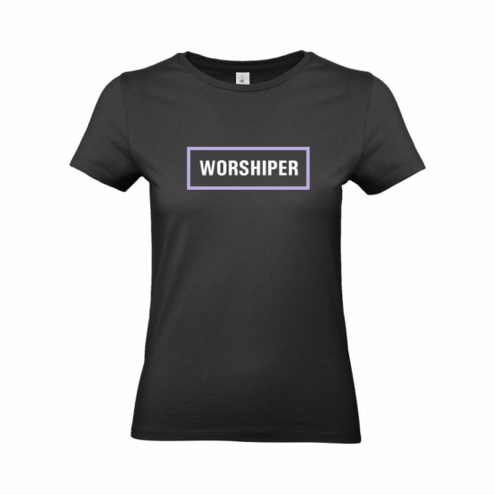Worshiper női póló fekete