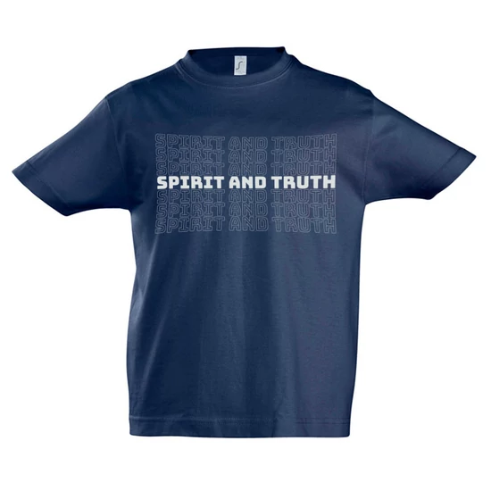 Spirit and Truth sötétkék gyerek póló