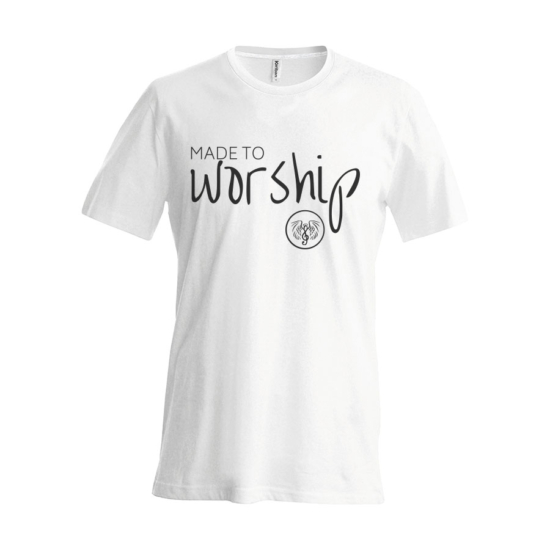 Made to Worship fehér férfi póló