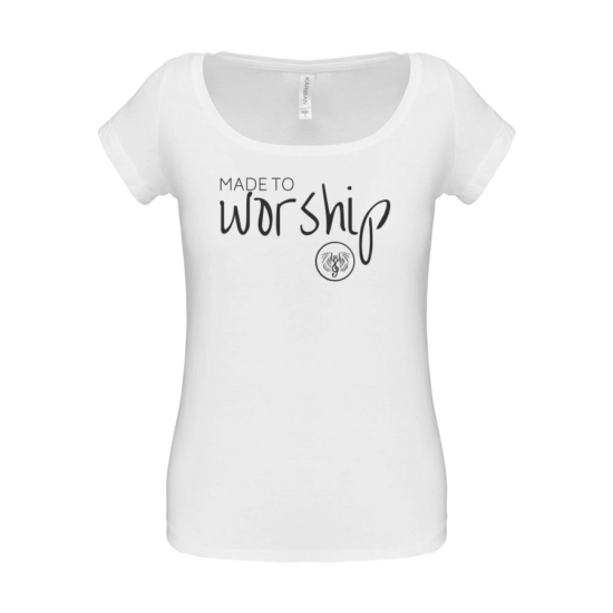 Made to Worship fehér női póló