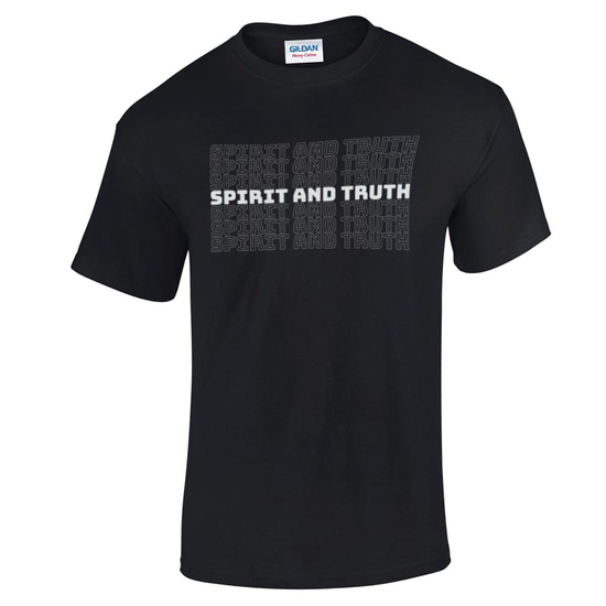 Spirit and Truth fekete unisex póló