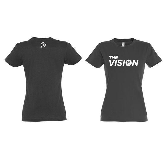 The Vision sötétszürke női póló