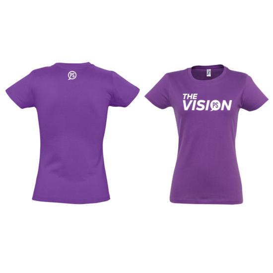 The Vision halvány lila női póló